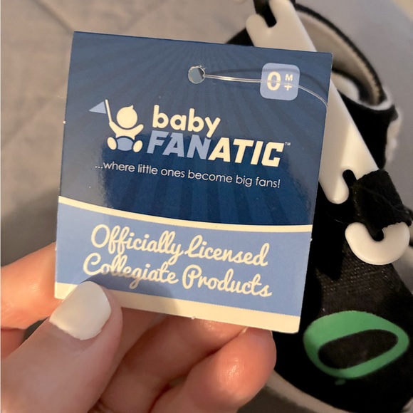 Oregon Black and White Baby Converse Inspired Sneakers - Picture 3 of 3